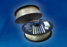 Светодиодная лента Белый дневной 2835 220V  9.6W/m 120Led/метр герм  UL-00006481 ULS-2835-120LED-m-10mm-IP67-220V-10W-m-50M-4000K