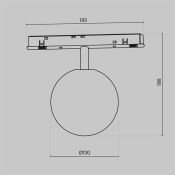 Трековый светильник  5W Белый-MIX TR038-4-5WTW-DD-W Dim Dali1 Луна/Luna Exility белый