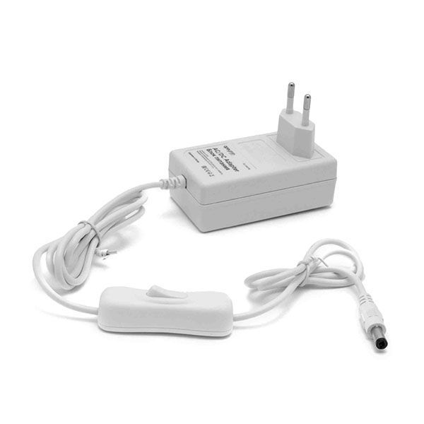 сетевой адаптер (AC-DC)  12V  2.0A 24W 03-18 Apeyron белый корпус с выключателем IP44