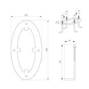 светильник 18W Белый теплый 037522 LGD-MUSE-BOLL-H2000 230V IP65 фигурный стационарный серый