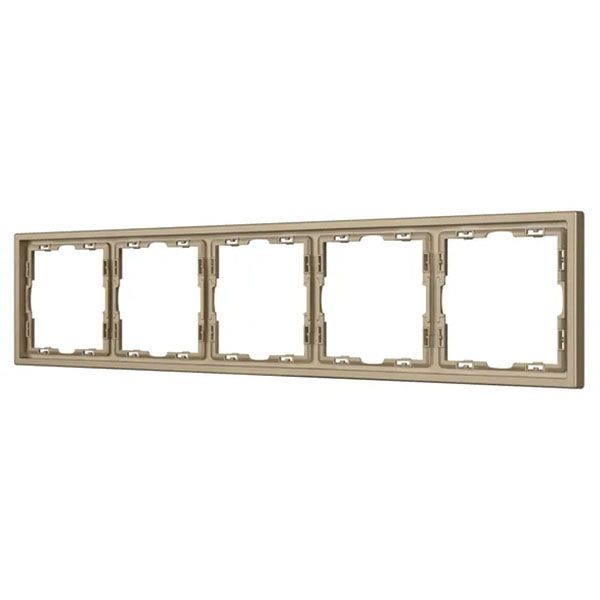 Рамка пластик 5 постов Arlight FRM-NOBE-SFPL-5-GD 054229 золото