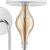 Накладной светильник -бра Lightstar без лампы 806610 ESCICA 1х40W E14 220V IP20 хром/коньяк