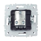 ТВ-розетка встраиваемая проходная IEK BRITE BR-A10-P-K02 РТВ10-0-БрЧ черный