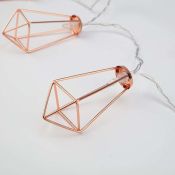 гирлянда фигурная на батарейках КРИСТАЛЛЫ Белый теплый 304-019, 10Led, 2хАА, 1.5 м, прозрачный ПВХ, IP20