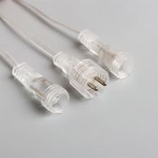 гирлянда фигурная «Сосульки рифленые» Желтый 12V прозрачная нить, 192 LED,2.5х0.3 м с эффектом стекания IP65