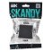Выключатель встраиваемый одноклавишный IEK SKANDY SK-V10-0-10-K53 SK-V01G графит