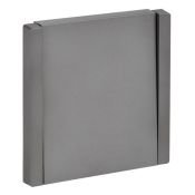 Выключатель встраиваемый одноклавишный самовозвратный IEK FORTE&PIANO 10А FP510 сталь FP-V14-0-10-1-K46