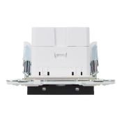 Розетка встраиваемая USB IEK SKANDY A+C 3,1А SK-U22-D31-K02 SK-R14Bl черный