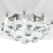 Люстра накладная Lightstar без лампы Lobo 804020 6х40W G9 круглая матовое стекло