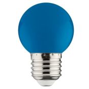 лампа декоративная светодиодная шар  G45 Синий 1.0W RAINBOW  E27