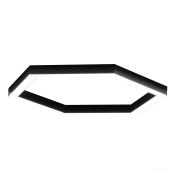 светильник   64W Белый дневной 0-0620802 Hexagon S50 (RAL9005/411*6mm/LT70 — 4K/64W) черный