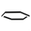 светильник   64W Белый дневной 0-0620802 Hexagon S50 (RAL9005/411*6mm/LT70 — 4K/64W) черный