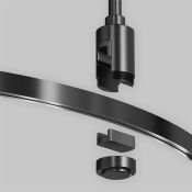 Шинопровод круглый из полукругов 1200мм Flarity TRX154-2SR-D1200-B чёрный