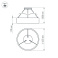 Подвесной светильник  33W Белый дневной 022147(1) SP-TOR-RING-HANG-R460 220V IP20 круглый белый