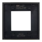 Рамка стеклянная 1 пост IEK SKANDY SK-M12-G-K02 SK-F21Bl черный