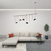 Готовый набор ременной трековой системы DENKIRS 120W Белый дневной Belty DK55SET06-01-BR подвесной коричневый