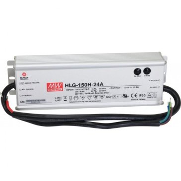 Блок питания (AC-DC) 24V 150W HLG-150H-24 герм IP67 металл