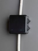 Коробка распаячная КМ41234 для открытой проводки 100х100х50мм IP55 6 гермовводов черная (RAL 9005) UKO11-100-100-050-K02-55 IEK