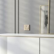 Рамка пластик 1 пост WERKEL Slab W0012911 шампань софт