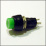Кнопка M10 OFF-ON RWD-206 (PBD-20B, DS-450) 2A/250V 2c -чёрно-зелёная кругл.-