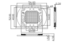 светодиод мощный 30Вт Белый дневной 018491 ARPL-30W-EPA-5060-DW