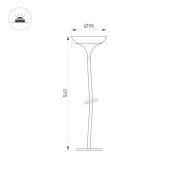 светильник   4W Белый теплый 056055 KT-MUCENA-BOLL-C-H540 (WH, 100 deg, 24V) IP65 белый