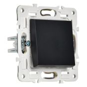 Выключатель встраиваемый одноклавишный IEK SKANDY SK-V10-0-10-K02 SK-V01Bl черный