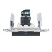 Розетка встраиваемая компьютерная IEK SKANDY SK-K10-1-K53 SK-K01G RJ45 кат.5E графит