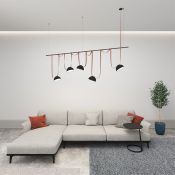 Трековый светильник  24W Белый-MIX BELTY SMART FLOW DK5660-BK IP20 на шинопровод черный