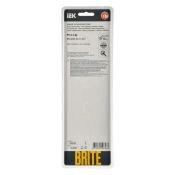 Рамка металлическая 4 поста IEK BRITE BR-M42-M-21-K37 РУ-4-1-Бр шампань RE AL