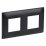 Рамка пластик 2 поста IEK SKANDY SK-M22-K02 SK-F02Bl черный