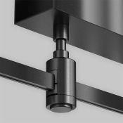 Основание потолочное для блока питания с вводом питания Flarity черный TRA156C-BB1-B