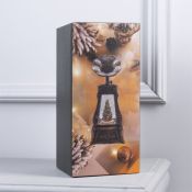 фигурка  светодиодная  «Граммофон с Дедом Морозом», 11х28х11 см, пластик, USB, батарейки ААх3, свечение тёплое белое