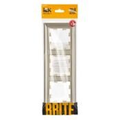 Рамка пластик 3 поста IEK BRITE BR-M32-12-3-K10 РУ-3-Бр бежевый/шампань
