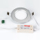 Встраиваемый светильник-панель   6W Белый теплый  015338 MD120-6W 220V IP20 круглый серебристый
