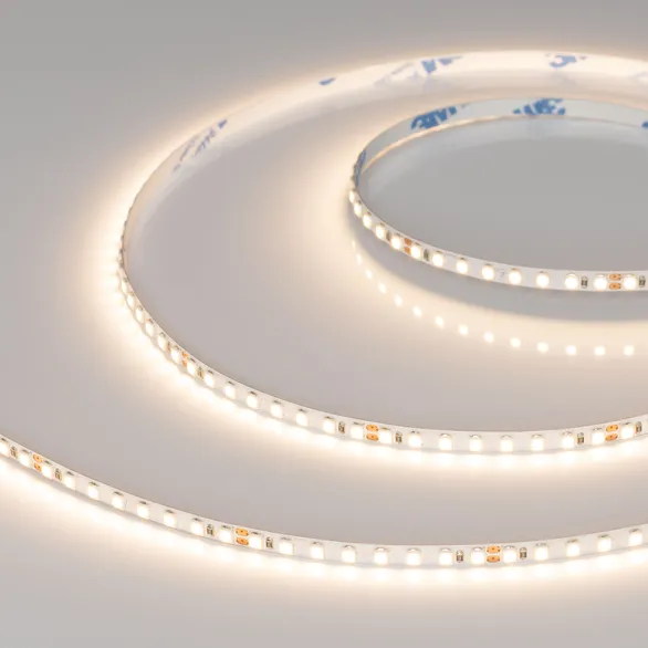 Светодиодная лента Белый теплый 2835 24V  9.6W/m 160Led/метр 037806 RT-A160-5mm 3000K