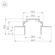 алюминиевый профиль KLUS держатель TEK-PLS-ZM-2000 026459