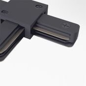 Коннектор Т-образный для однофазного шинопровода Unity TRA001CT-11B черный