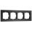 Рамка металлическая 4 поста WERKEL AluMax W0043508 черный алюминий