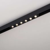 Магнитный трековый светильник  6W Белый дневной  MAG-DOTS-25-L200 30deg  24V на магнитный шинопровод черный 033237