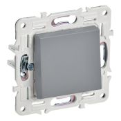 Выключатель встраиваемый одноклавишный IEK SKANDY SK-V10-0-10-K03 SK-V01Gr серый