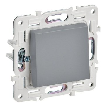Выключатель встраиваемый одноклавишный IEK SKANDY SK-V10-0-10-K03 SK-V01Gr серый