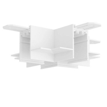 Соединитель для однофазного шинопровода SMART HIDE X-образный TR2114-WH встраиваемый белый