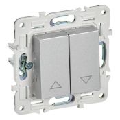 Выключатель жалюзи 10А SK-V12S серебряный SK-V15-0-10-K23 SKANDY IEK