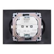 Штепсельная розетка встраиваемая двойная IEK SKANDY 16А SK-R24-16-K48-F SK-R07T с з/к с з/ш в сборе титан