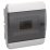 Корпус пластиковый TF5-KP12-V-08-41-K01-K03 ЩРВ-П-8 IP41 черная прозрачная дверь TEKFOR IEK