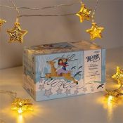 гирлянда НИТЬ Белый теплый с насадками «Звёздочка» 4м прозрачная нить, 20 LED IP20  220 В