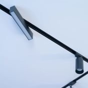 Трековый светильник однофазный  10W Белый теплый SOLID HALS DK6430-BK IP20 на шинопровод черный