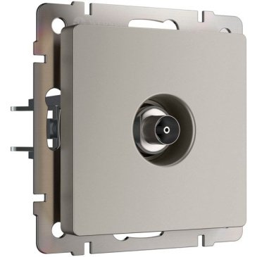 ТВ-розетка встраиваемая оконечная  WERKEL W1283004 дымчатый