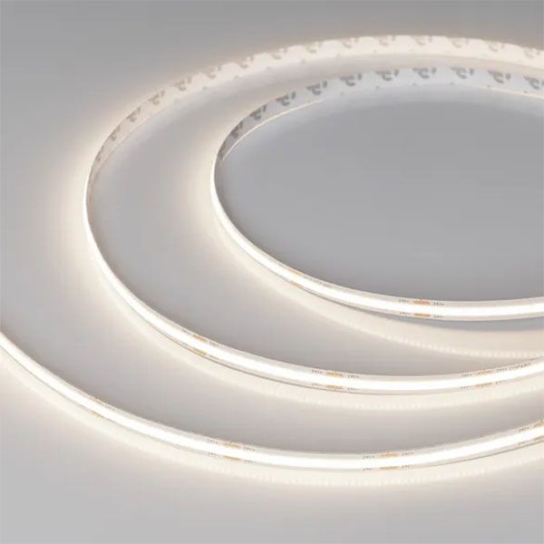 Светодиодная лента Белый дневной COB 24V 10W/m 480Led/метр 048023 COB-X480-8mm  4000K PRO REEL 20м